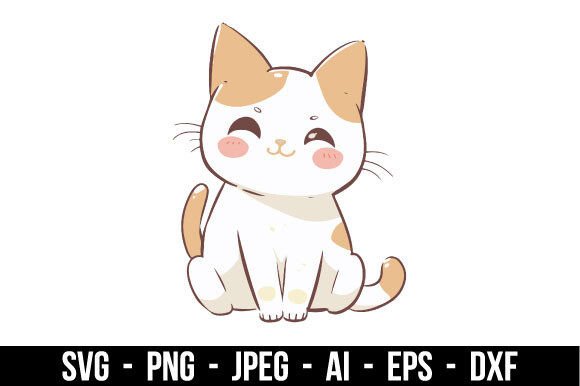 Download Sweet Cat Vector - Cat vector Collection