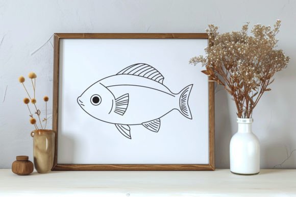 Download Fish One Line Vector Sketch Illustration - Sketch Collection