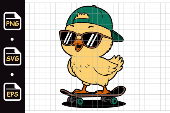Download Cool Chick on Skateboard Illustration - Boar Collection