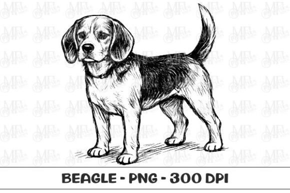 Download Beagle Dog Sketch PNG - Sketch Collection